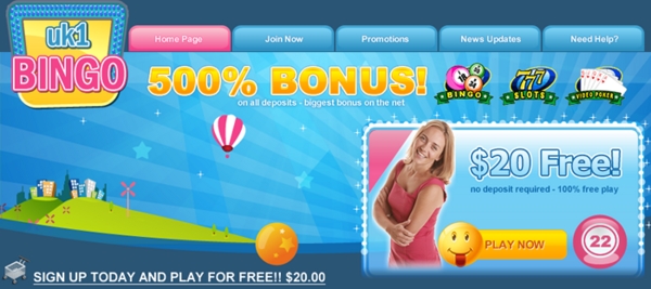 Product picture Bingo Website Header