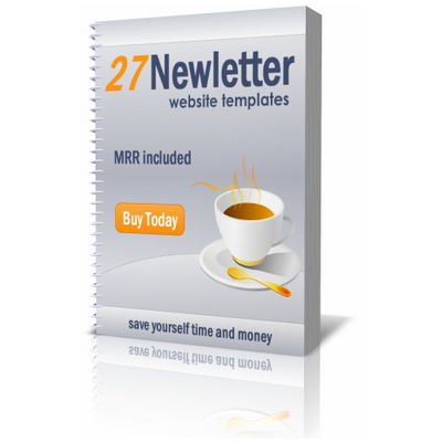 Product picture 27 Newsletter Website Templates Mrr included