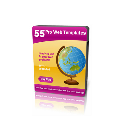 Product picture 55 Professional Web Templates MRR
